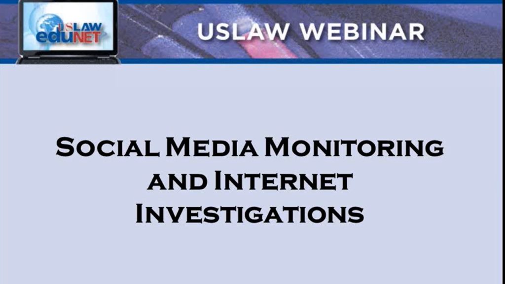 Social media monitoring:  how to utilize social media, the Internet and technology to benefit your cases