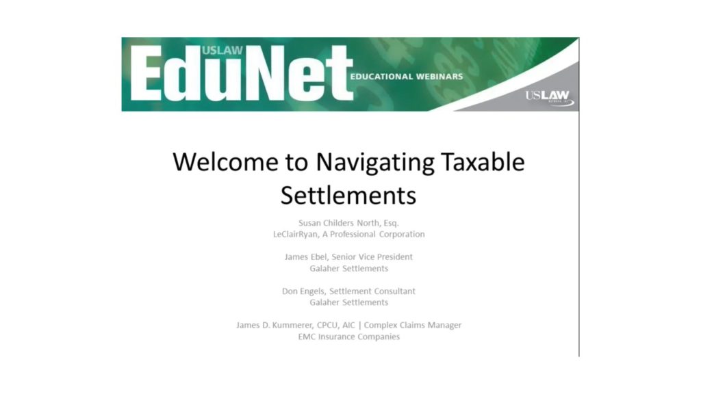 Navigating Taxable Settlements