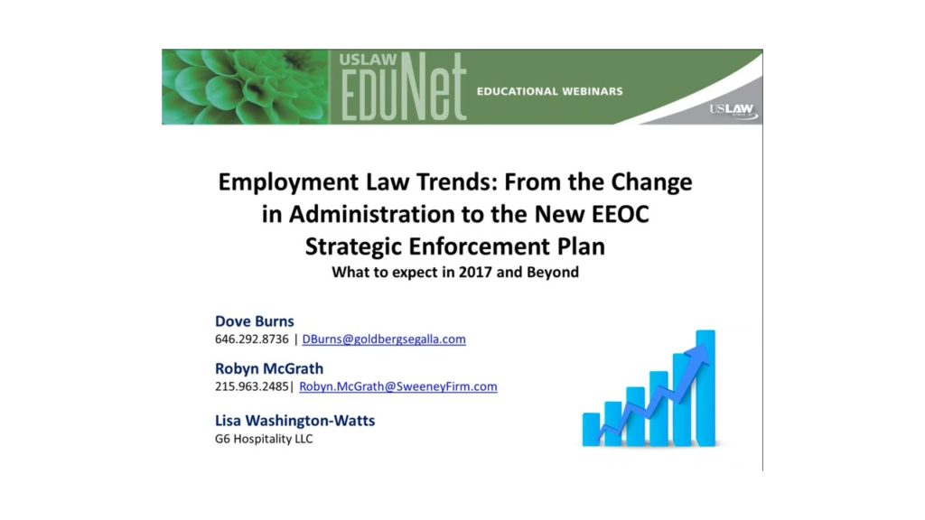 USLAW EduNet: Employment Law Trends 2017 and Beyond