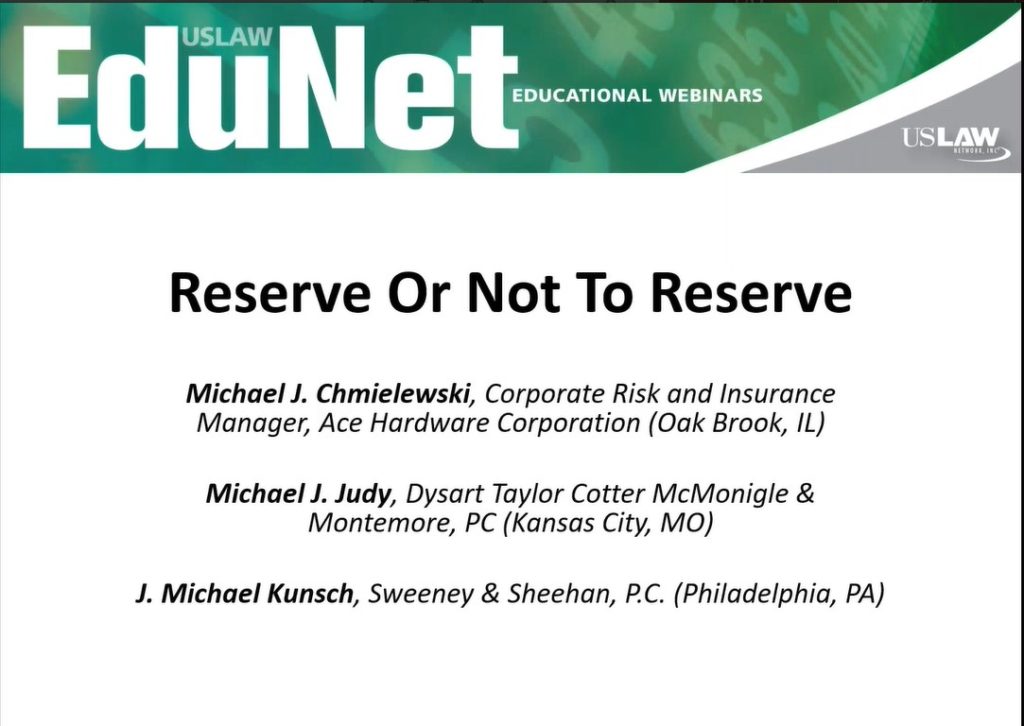 To Reserve or Not to Reserve