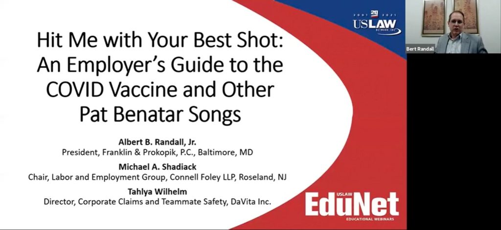 Hit Me with Your Best Shot: An Employer’s Guide to COVID Vaccines and Other Pat Benatar Songs