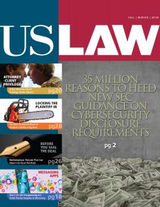 Fall 2018 issue of USLAW Magazine available for download