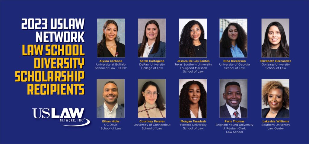 USLAW NETWORK announces 2023 Diversity Scholarship Recipients