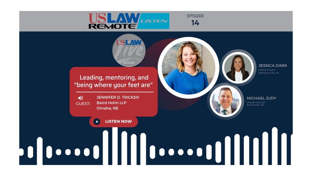 USLAW Live Episode 14 | Leading, mentoring, and “being where your feet are” with Jennifer Tricker