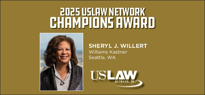 Sheryl Willert named 2025 USLAW NETWORK Champions Award recipient