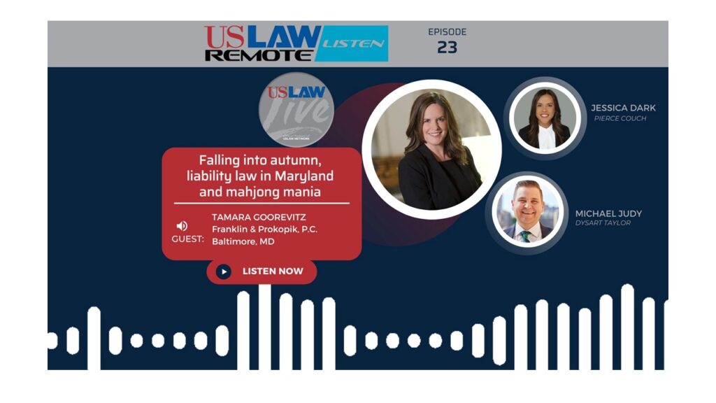 USLAW Live | Falling into autumn, liability law in Maryland and mahjong mania with Tamara Goorevitz