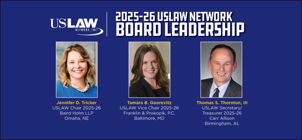 USLAW NETWORK announces 2025-26 board of directors, executive committee positions