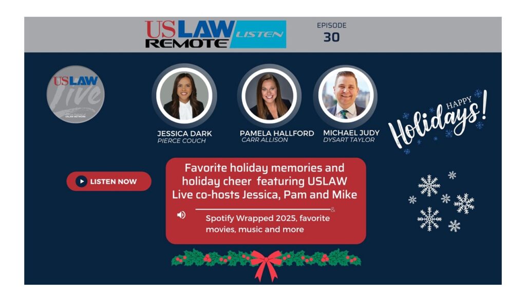 USLAW Live | Trees, Travel and Tunes – Holiday cheer with USLAW Live co-hosts