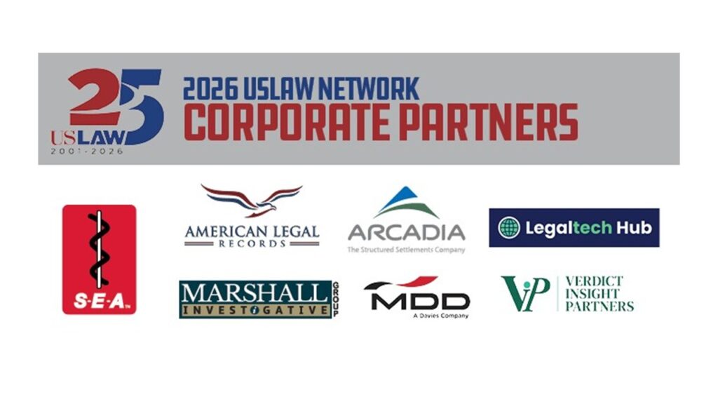 Get to know USLAW NETWORK 2026 Corporate Partners