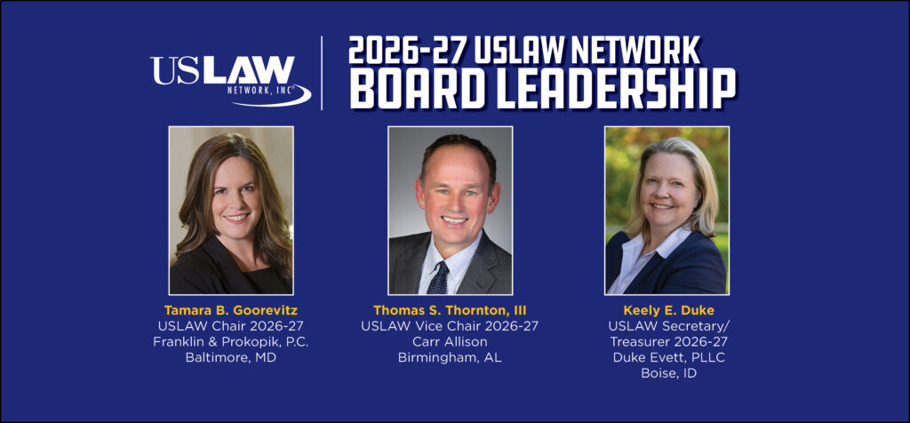 USLAW NETWORK announces 2026-27 Board of Directors and Executive Committee